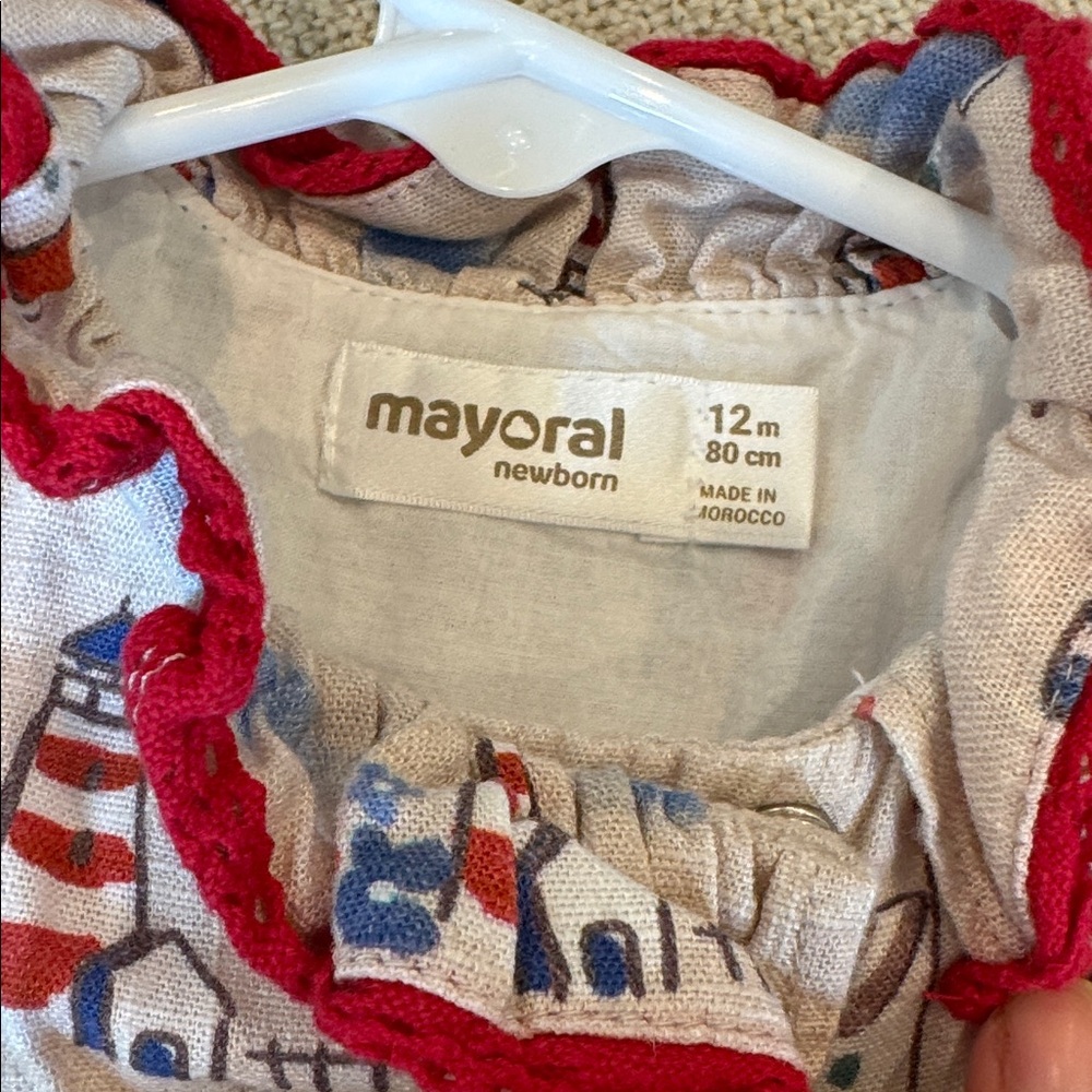 Mayoral Baby Dress with Bloomers 12m - Picture 2 of 4